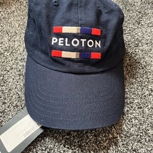 Peloton Navy Baseball Cap with Red, Cream & Purple Embroidery